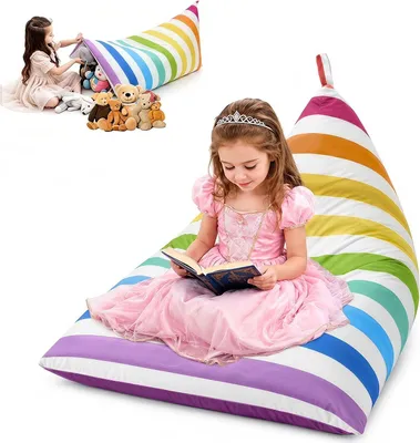 Immagine prodotto di Sacco per seggiolino, 127x72x72 cm, borsa per il trasporto senza imbottitura, in tela, ideale per la cameretta dei bambini