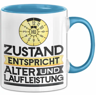 Produktbild von Alter Tasse Geschenk Lustiger Spruch Geburtstag Humor (Blau)