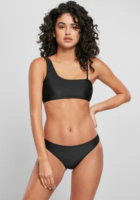 Zdjęcie produktu dla Urban Classics Ladies - Asymetryczne bikini z podkoszulkiem z recyklingu