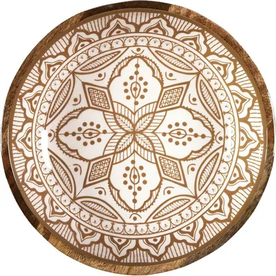 Immagine prodotto di HowHomely | Ciotola - Ciotola da portata - 28 cm - Legno di mango - Insalatiera - Stile rustico