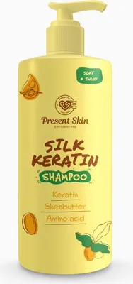 Obrázok produktu pre PRESENT SKIN Vyhladzujúci šampón s hodvábom a keratínom 500 ml