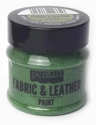 Immagine prodotto di Colore per tessuto e pelle Pentart 50 ml - Glittering green