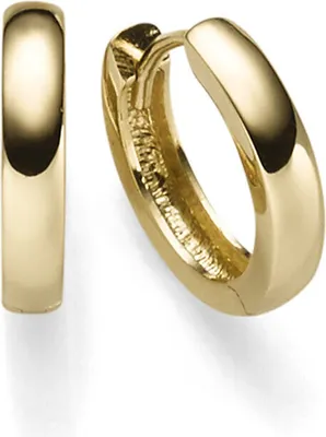 Produktbild von Ohrringe Creolen 2,5x13,5mm Ohrschmuck aus 585 Gold Gelbgold schlicht glänzend