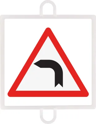 Produktbild von Verkehrswarntafel Nr. 12 (Linkskurve)