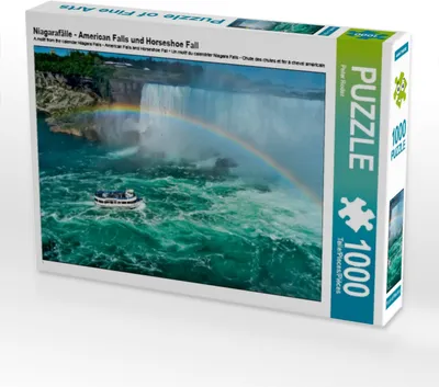 Produktbild von CALVENDO Puzzle Niagarafälle - American Falls und Horseshoe Fall | 1000 Teile Lege-Größe 64x48cm Foto-Puzzle für glückliche Stunden