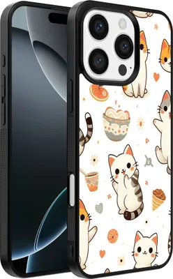 Produktbild von Smartphonica Telefon Fall geeignet für iPhone 16 Pro mit Katze drucken - TPU zurück Abdeckung Fall Katze Design