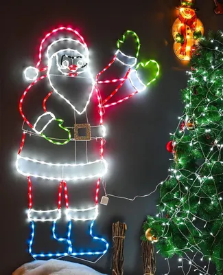 Weihnachtsmann Outdoor Dekoration 150 cm mit 273 LEDs