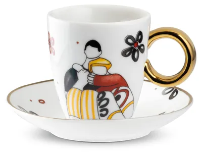Image de EGAN ABBRACCI Tasse à café avec soucoupe « VICINI » 80 ml