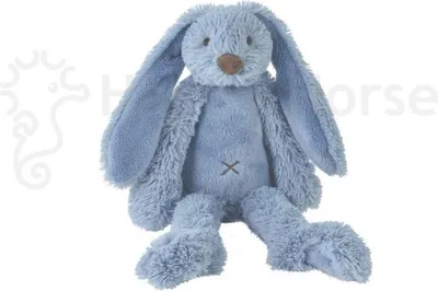 Produktbild von Happy Horse Kuscheltier Kaninchen Richie dunkelblau - weiches Plüsch Hase