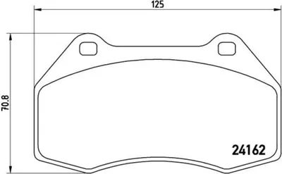 Produktbild von Brembo Bremsbelagsatz, Scheibenbremse Vorderachse P 68 036