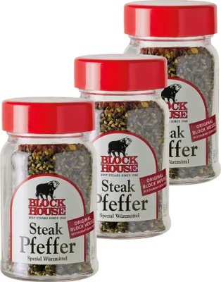 Produktbild von BLOCK HOUSE Sparset STEAKPFEFFER, 3x50g