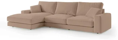 Imagen del producto de Sofá rinconera Harvesty izquierda Beige nogal