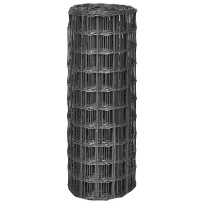 Produktbild von vidaXL Eurozaun Stahl 10 x 1 m Grau