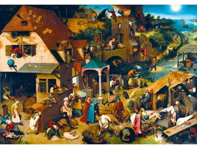 Immagine prodotto di Bluebird Puzzle - Puzzle artistico - Pieter Bruegel il Vecchio - Proverbi olandesi - 1000 pezzi
