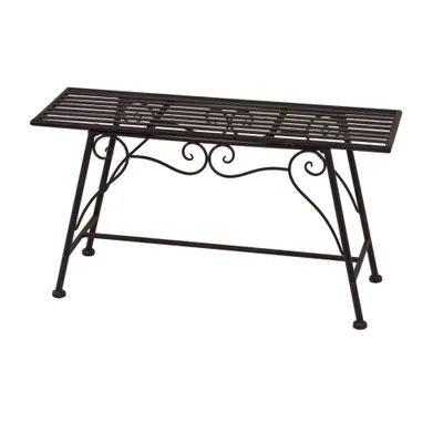 Produktbild von Gartenbank GARDA-120 in schwarzbraun, B/H/T: ca. 83/45/27 cm