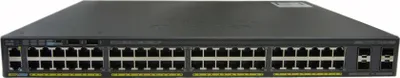 Zdjęcie produktu dla Cisco Catalyst WS-C2960X-48FPS-L, Zarządzany, L2/L3, Gigabit Ethernet (10/100/1000), Pełny dupleks, Obsługa PoE, Możliwości montowania w stelażu