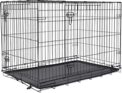 Obrázek produktu pro Klec DOG FANTASY skládací černá XL - 2x dveře 1 ks
