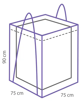 Produktbild von Luxus-Kissen-Aufbewahrungstasche 75 x 75 x 90 cm
