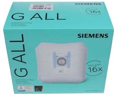 Produktbild von Siemens PowerProtect, Staubbeutel, Universal, Weiß, 240 mm, 165 mm, 285 mm
