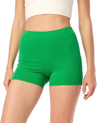 Produktbild von Merry Style Damen Shorts Radlerhose Kurze Hose Boxershorts aus Baumwolle MS10-392 (Grün, M)