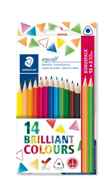 Zdjęcie produktu dla STAEDTLER Buntstift ergosoft neon 14ST