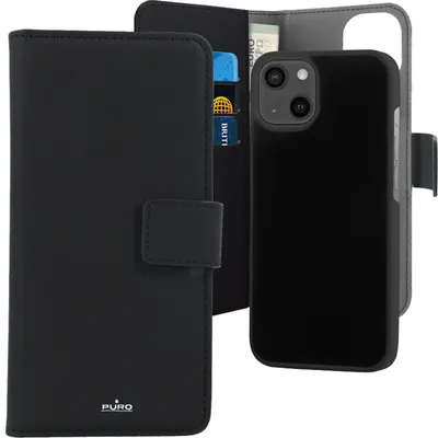 Obrázok produktu pre PURO, puzdro pre iPhone 13 mini Folio 2 v 1 s magnetickým krytom a držiakom na karty, čierne