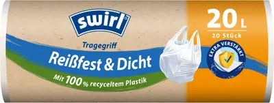 Image de swirl® 2282 Sacs poubelle à poignée Résistant à la déchirure & étanche 20,0 l 20 pcs.