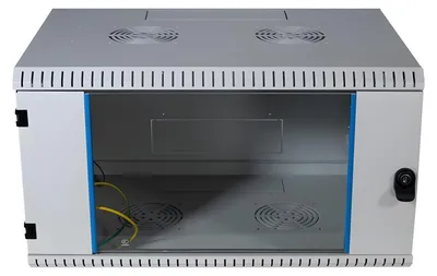 Produktbild von EFB 48,26cm Wandgehaeuse GRAU 21HE Tiefe 600mm 1-teilig komplett vormontiert RAL7035 Seitenwaende abnehmbar Abschliessbar