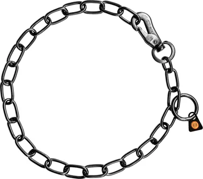 Produktbild von Sprenger Halskette, verstellbar - mit SPRENGER-Haken - Edelstahl Rostfrei schwarz, 3 mm, 50 cm
