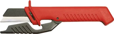 Produktbild von Kabelmesser L.185mm Klingen-L.50mm m.Schutzkappe VDE KNIPEX