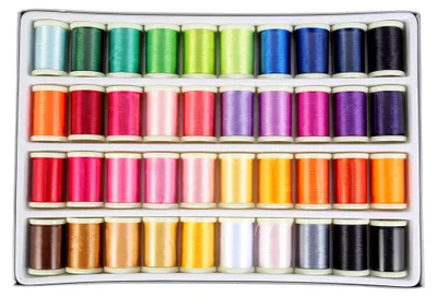 Produktbild von 40 Rollen Nähgarn für Haus und Dekoration, Stickgarn für DIY-Bastelprojekte