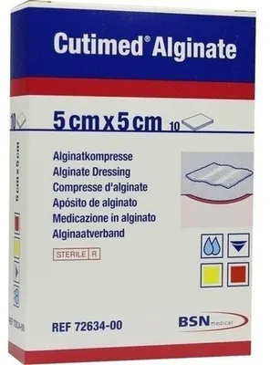 Produktbild von CUTIMED Alginate Alginatkompressen 5x5 cm