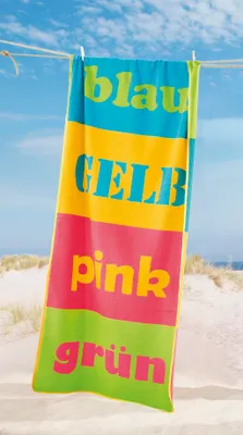 Produktbild von Dyckhoff Strandtuch Colors bunt, 80 x 180 cm