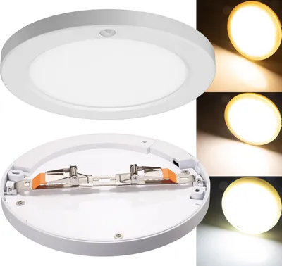 Immagine prodotto di Plafoniera LED BUTON con sensore PIR Ø 23cm 18W 3000/4000/6000k