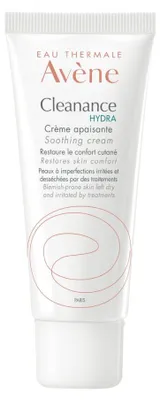 Produktbild von Avene Cleanance HYDRA, Reinigungscreme, Frauen, Feuchtigkeitsspendend, Nährend, Tube, AVENE THERMAL SPRING WATER (AVENE AQUA). CARTHAMUS TINCTORIUS (SAFFLOWER) SEED OIL (CARTHAMUS..., 40 ml