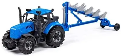 Zdjęcie produktu dla Traktor inercyjny progress z pługiem zabawka dla dzieci od 3 lat
