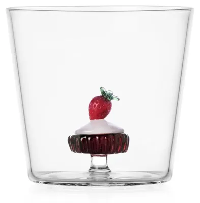Tumbler Aardbei cake, 30 cl, Borosilikatglas, handgefertigt