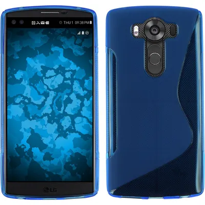 Produktbild von PhoneNatic Case kompatibel mit LG V10 - blau Silikon Hülle S-Style Cover