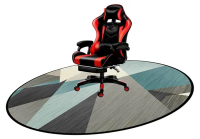 Produktbild von Bodenschutzmatte für Bürostühle mit rutschfester Unterlage, 160 cm