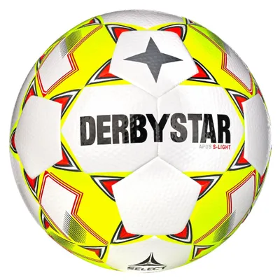 Zdjęcie produktu dla Derbystar Apus S-Light v24 piłki młodzieżowe biały żółty czerwony rozmiar 4