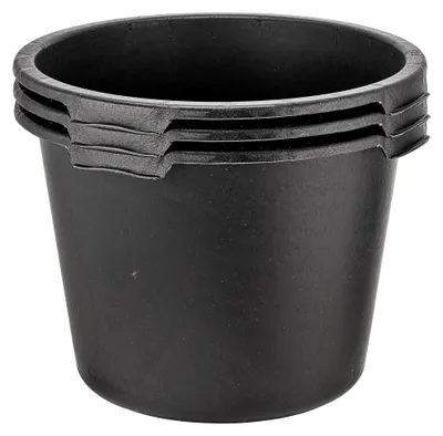 Produktbild von 3X Mörtelkübel 40 Liter Rund Baueimer Maurerkübel - Ø 48 cm x 34 cm - Speiswanne Zementwanne Mörtelwanne - Germany - Miniteich Pflanzkübel