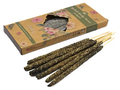 Produktbild von Green Tree Spiritual Smudge Räucherstäbchen "Eucalyptus of Healing", 8 dicke Stä