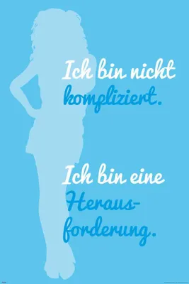 Image de Motivational - Je ne suis pas compliqué - Impression de poster - Taille cm