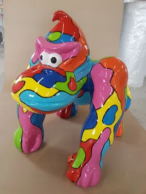 Immagine prodotto di Figura astratta Statua da giardino Figure Decorazione Statue Sculture Gorilla Nuovo