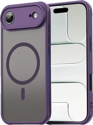 Immagine prodotto di Custodia magnetica per iPhone Air Custodia protettiva Magsafe Telaio in TPU antiurto forte anello magnetico, viola