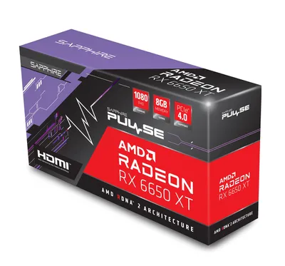 Obrázek produktu pro Sapphire PULSE AMD RX 6650 XT GAMING OC - 8.192 MB