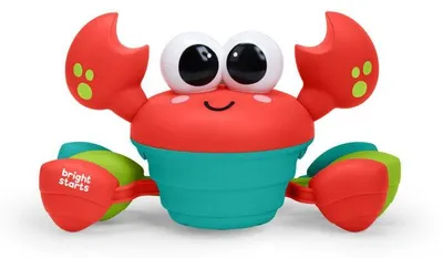 Produktbild von Musikalisches Krabbelspielzeug Krabbe, Bright Starts, 6M+, Motorikspielzeug, Hindernissensoren, Rot