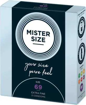 Obrázok produktu pre Mister Size, Kondómy 69 mm, 3 kusy