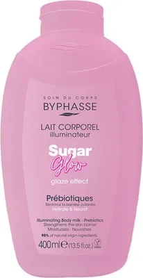 Image de Byphasse Sugar Glow Illuminating Body Milk With Prebiotics 400 ml