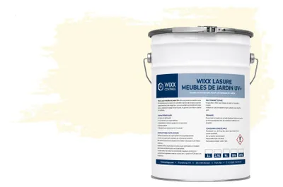 Image de Wixx Lasure Meubles de Jardin UV+ - RAL 1015 | Blanc ivoire - 1L